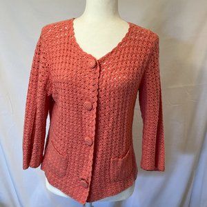 Apt 9 cardigan coral sweater